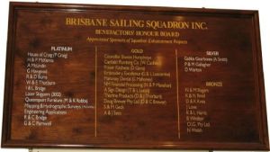 Benefactors Honour Board