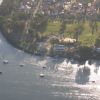 Aerial View of the club (right), ex-BYC building & rigging areas